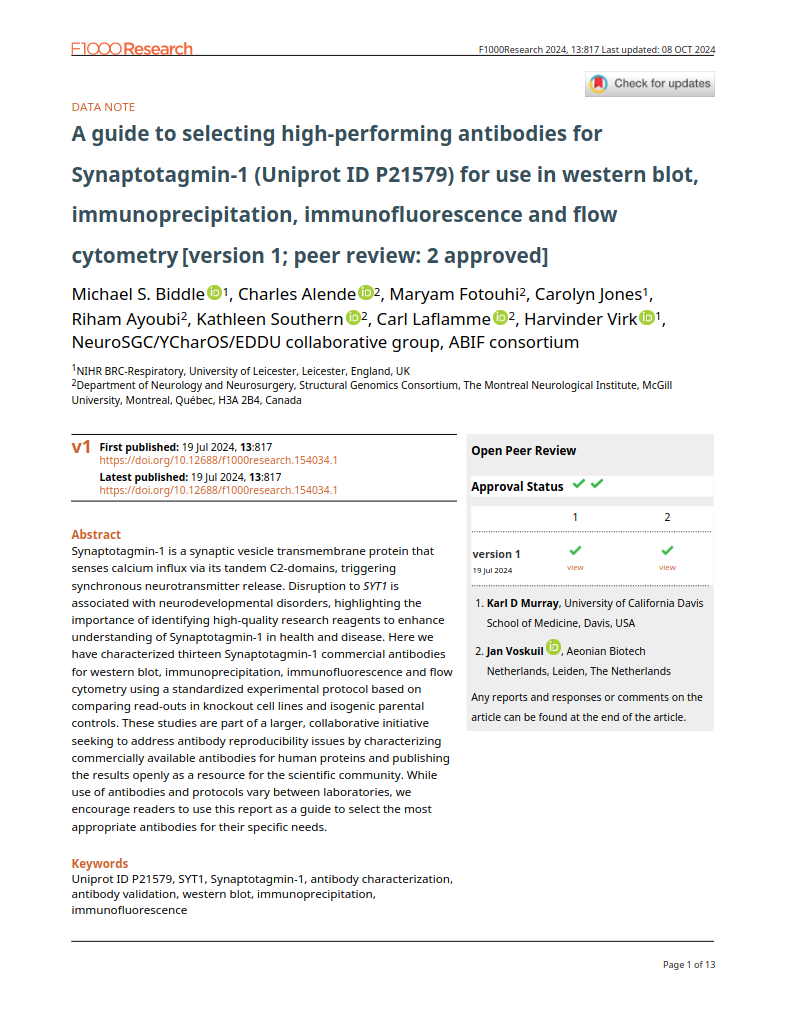 A guide to selecting high-performing antibodies